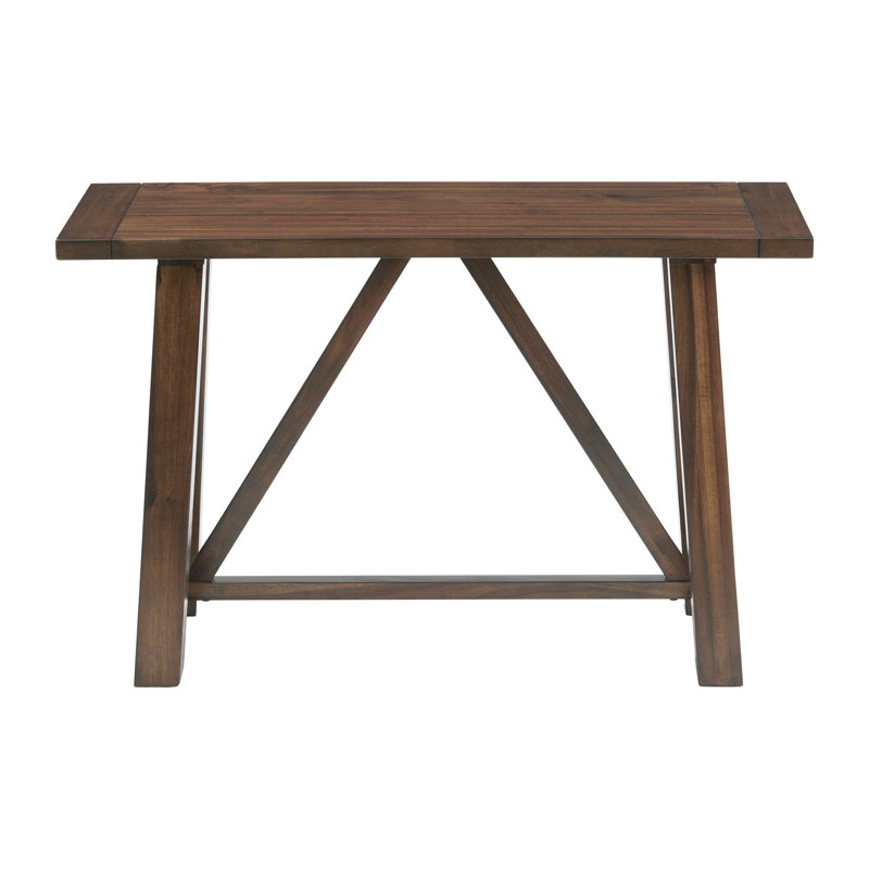 Berrian Trestle Dining Set, Brown