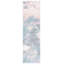 Tapis rose / bleu à motif abstrait Bellflower-1500273199