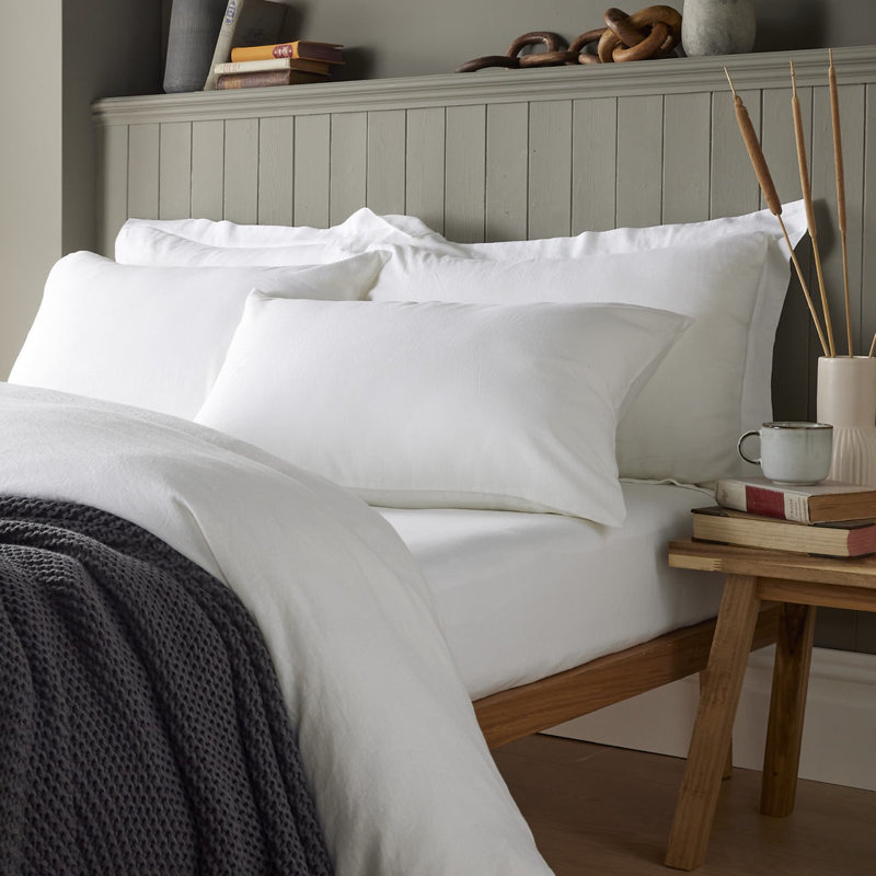 Syvester Linen Solid Colour Duvet Cover, Kingsize