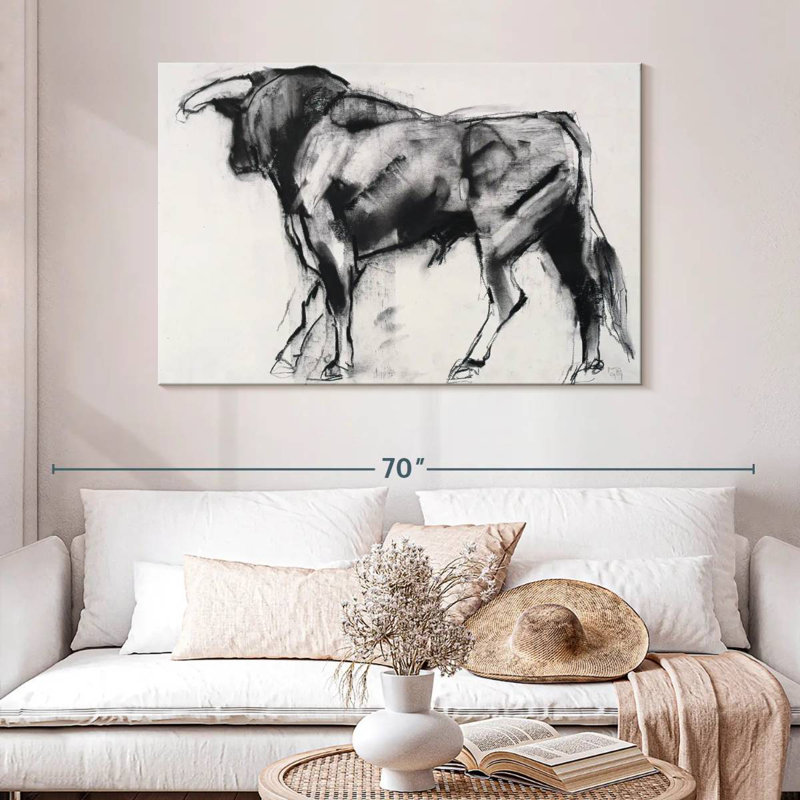Toro Azul I, 32" H x 48" W