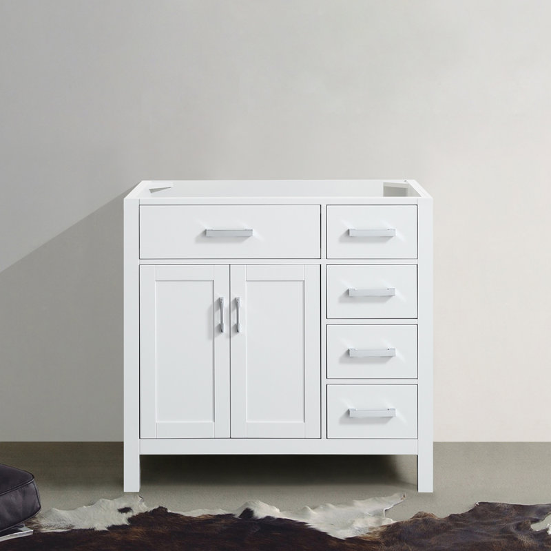 Petrel 36'' Single Bathroom Vanity Base Only, White