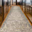 Hand Knotted Area Rug in Grey And Gold-1068162459