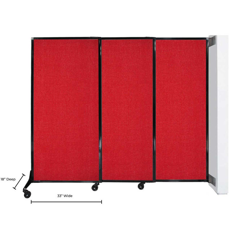 Cloison coulissante Quickwall, Orme gris, H 70 po x L 84 po