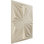 Panneau mural décoratif 3D texturé métallique l 19 5/8 po x H 19 5/8 po Asher EnduraWall (couvre 2,67 pieds carrés)