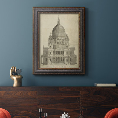 Cathédrale Saint-Paul, toile encadrée de qualité supérieure - prête à être accrochée