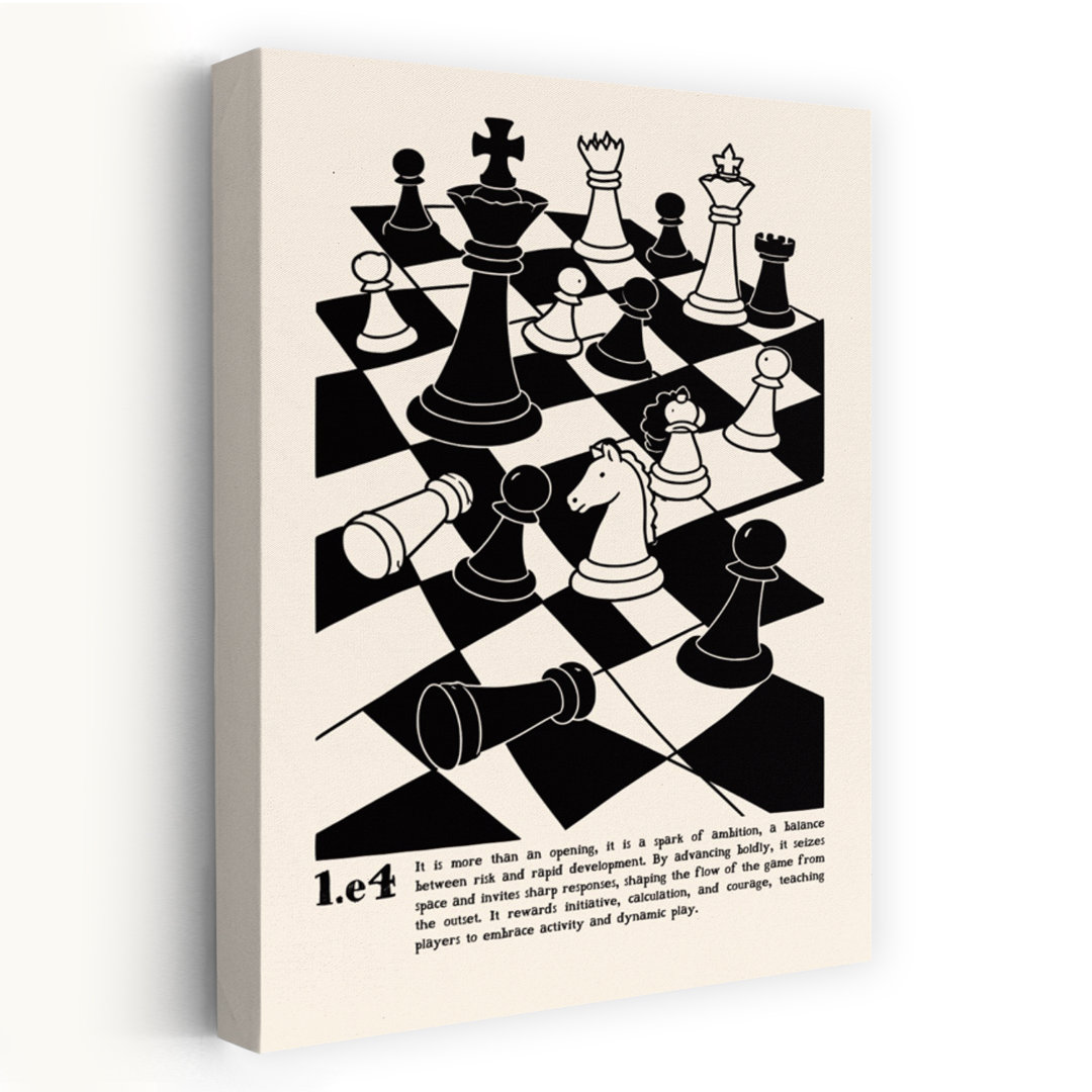 Strategic Chess Game Classic Wall Art Print