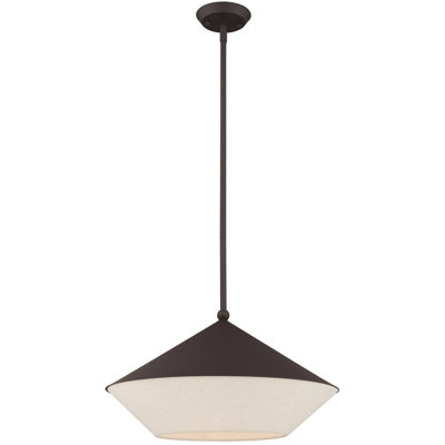 Luminaire suspendu en forme de dôme à 1 lumière Chuse