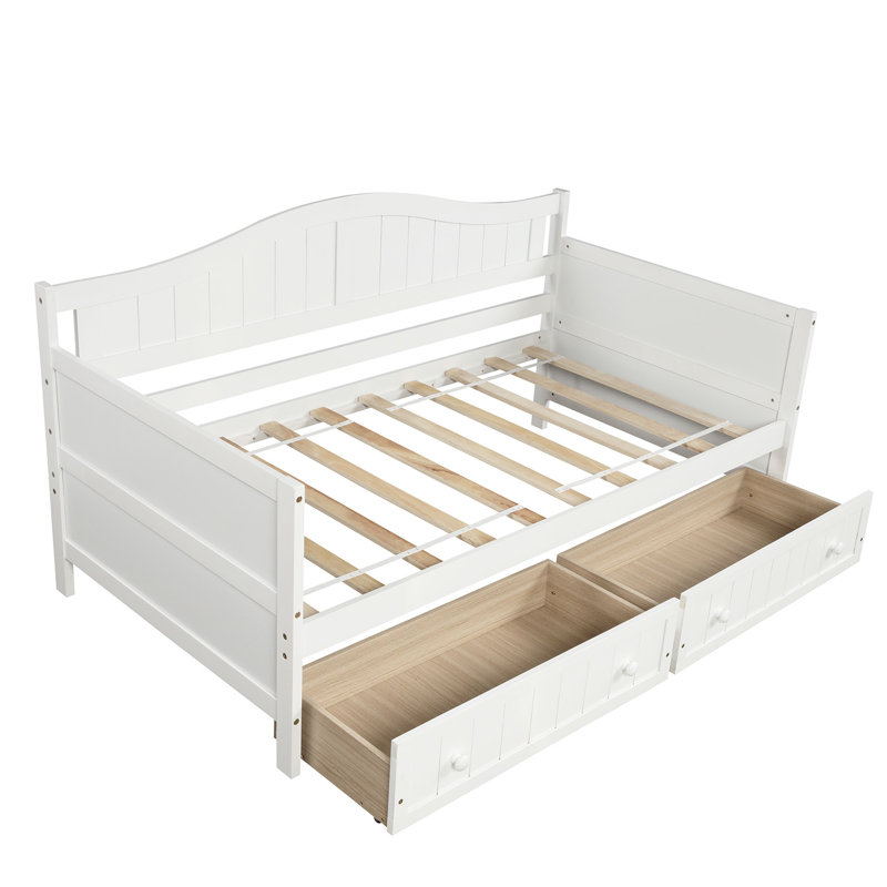 Aprilia Twin Daybed, White , Drawer Included