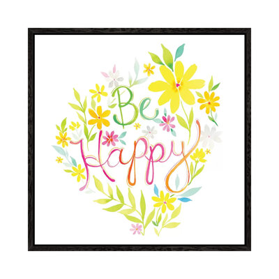 Be Happy Bouquet by Stephanie Ryan - Painting on Canvas