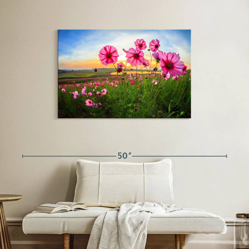 Alvord Cosmos Flower Valley, H 26 po x l 39 po