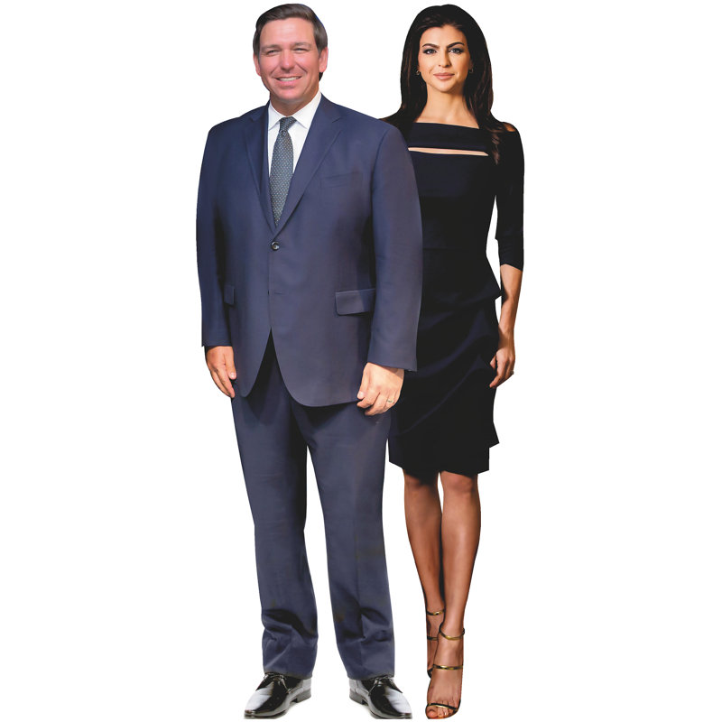 Ron et Casey Desantis carton debout