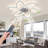 30.7In Ceiling Fan With Lights, Remote Control 3 Color Temperatures,6 Gear Wind Speed Fan Light-589787121