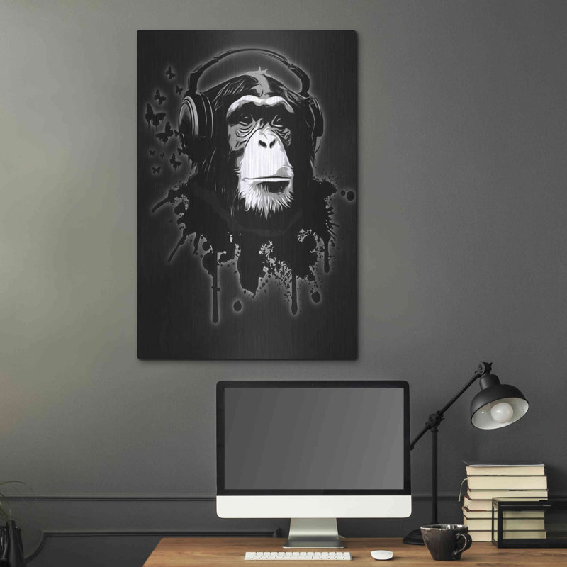 " Monkey Business Black " by Nicklas Gustafsson, 36" H x 24" W