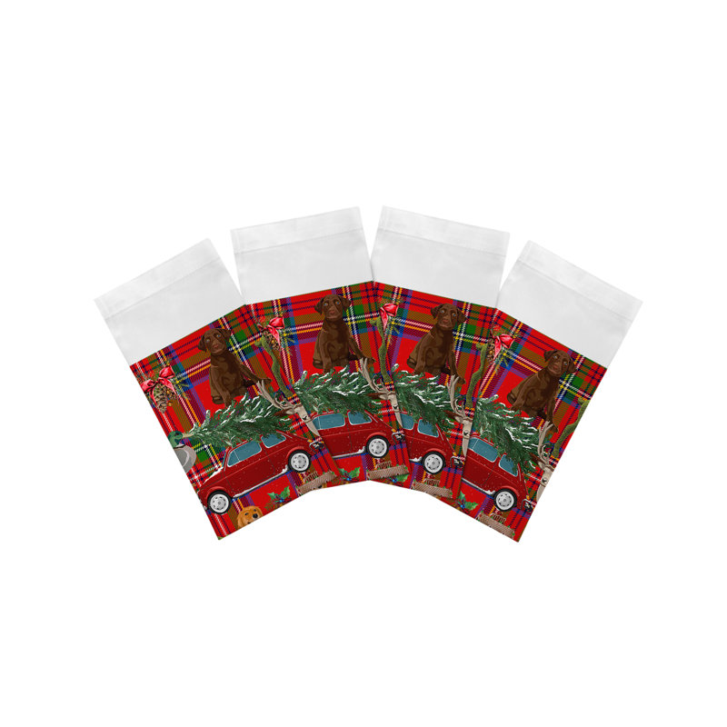 Ultimate Christmas Cotton Sateen Dinner Napkins, Plaid