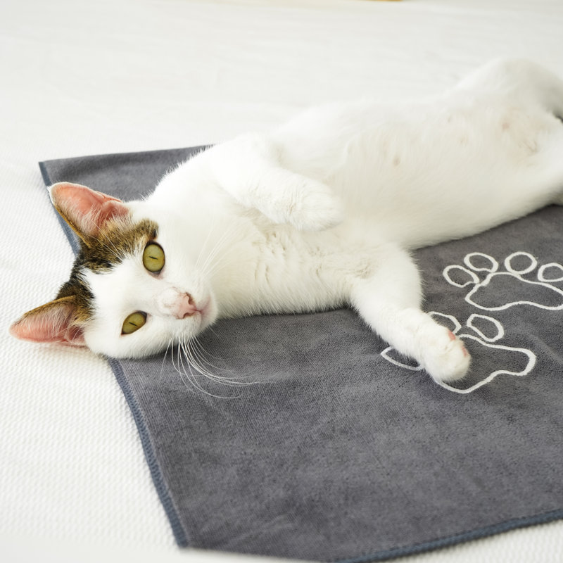 Serviette pour animal inconditionnel Love Premium (gris), Gris