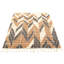 Tapis décoratif en laine de conception unique 5 pi 8 po x 8 pi noué à la main New Age Ivoire/gris foncé
