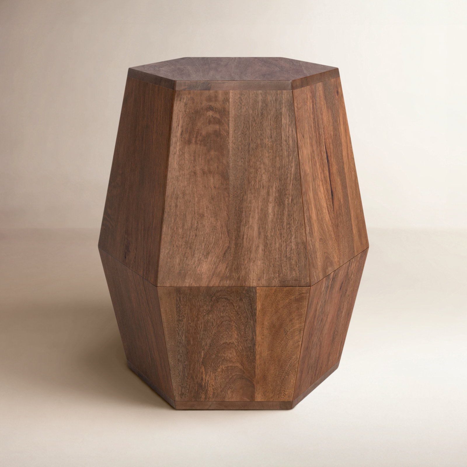 Dixon Solid Wood End Table, Brown