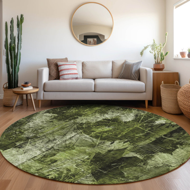 Tapis intérieur / extérieur Cholet avec envers antidérapant, Rond 8 pi