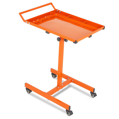 Rolling Work Table with Wheels for Garage, Workshop, 20 LBS Load Capacity