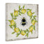 Art mural sur toile Lemon & Bee Wreath par Creatif Belle bp-602_CN
