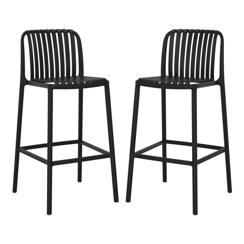Tabouret de bar 29,5 po, Noir