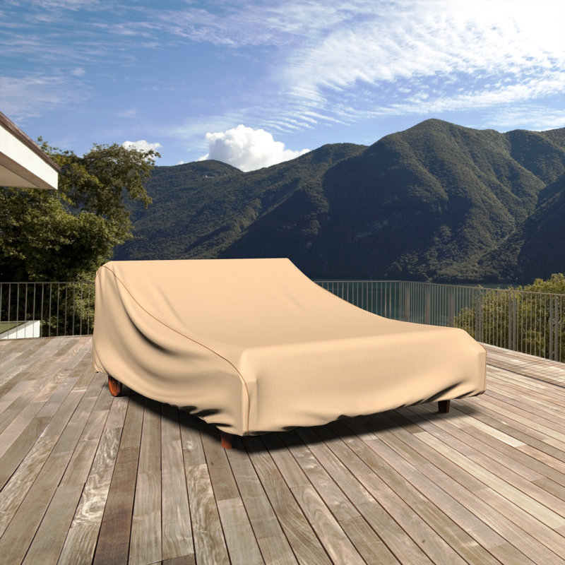 Ivan Water Resistant Patio Chaise Lounge Cover, 32" H x 64" W x 80" D