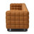 Faux Leather Square Arms Sofa-1820623969