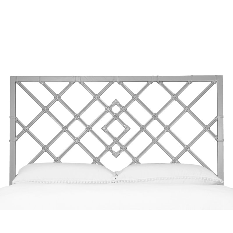 Darien Low Profile Standard Bed, King, Light Gray