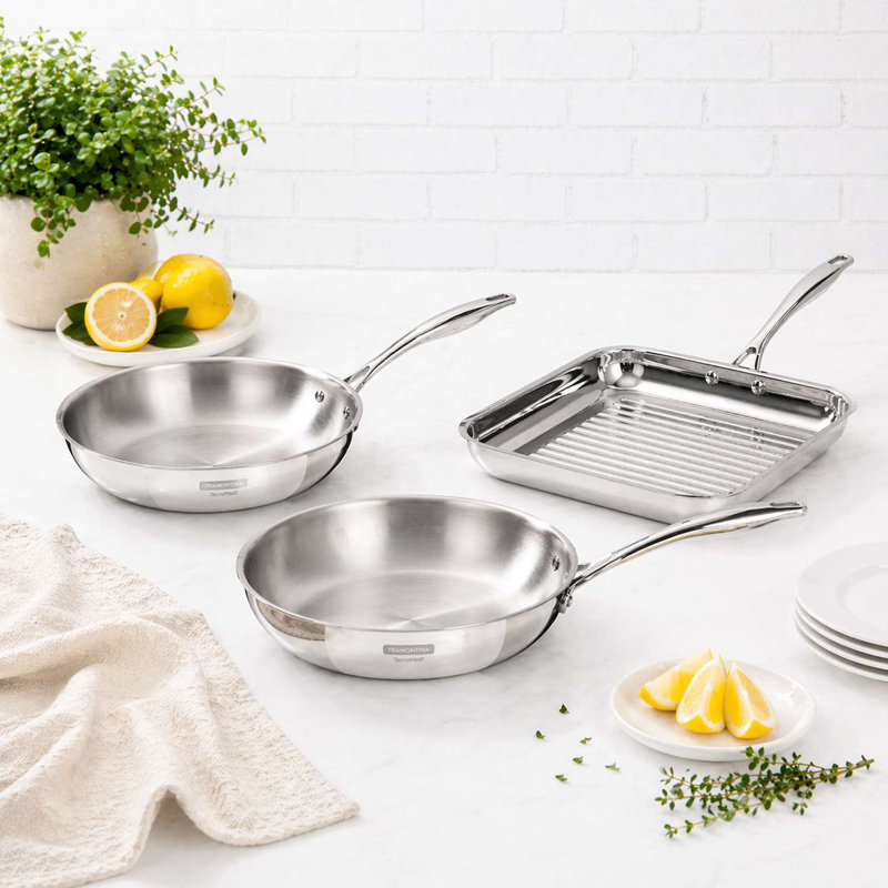 Grano 3-PLY 3 - Piece Stainless Steel Cookware Set