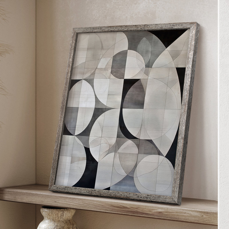 ABSTRACT Series XL III, reproduction encadrée - bois massif, H 11 po x l 9 po