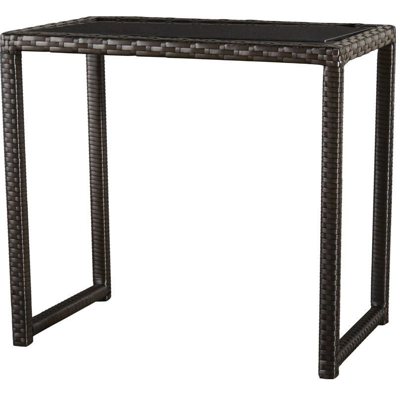 Llanos Glass Outdoor Side Table