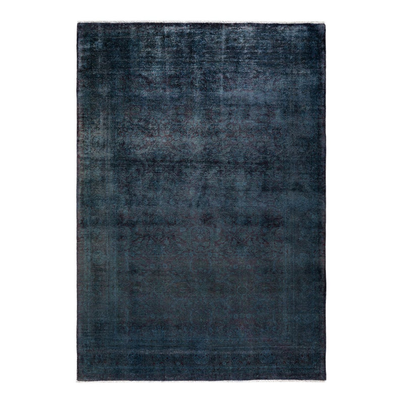 Tapis noir / gris 6 pi 2 po x 8 pi 10 po Connar One-of-a-Kind