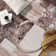 Bionda Geometric Machine Woven Polypropylene Area Rug in Brown