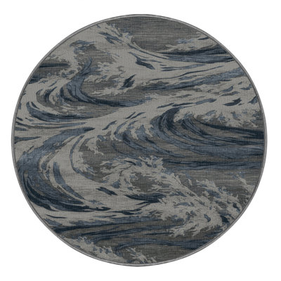  Tapis bord de mer lavable Stormy Seas