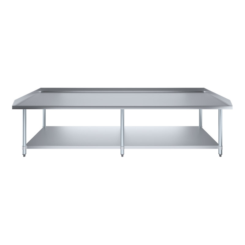 96" Heavy Duty Stainless Steel Equipment Stand with Undershelf