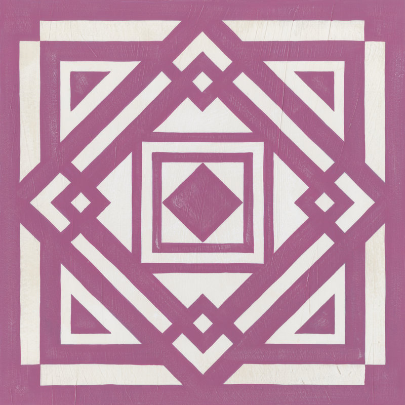 Modern Quilt VI - Wrapped Canvas Print, 30cm H x 30cm W