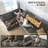 6-seater Oversized Modular Sofa Comfy Cloud Couch With Storage Chenille Deep Convertible Sectional Sleeper Sofa Bed Pet Friendly Covers Washable-73870867
