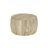 Elegant Beige 30" Round x 18" High Coffee Table with Diamond-Carved Cylindrical Base-533690201