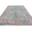 Hand Knotted Wool Area Rug in Gray And Purple