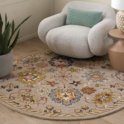 Tapis marocain en laine touffeté à la main