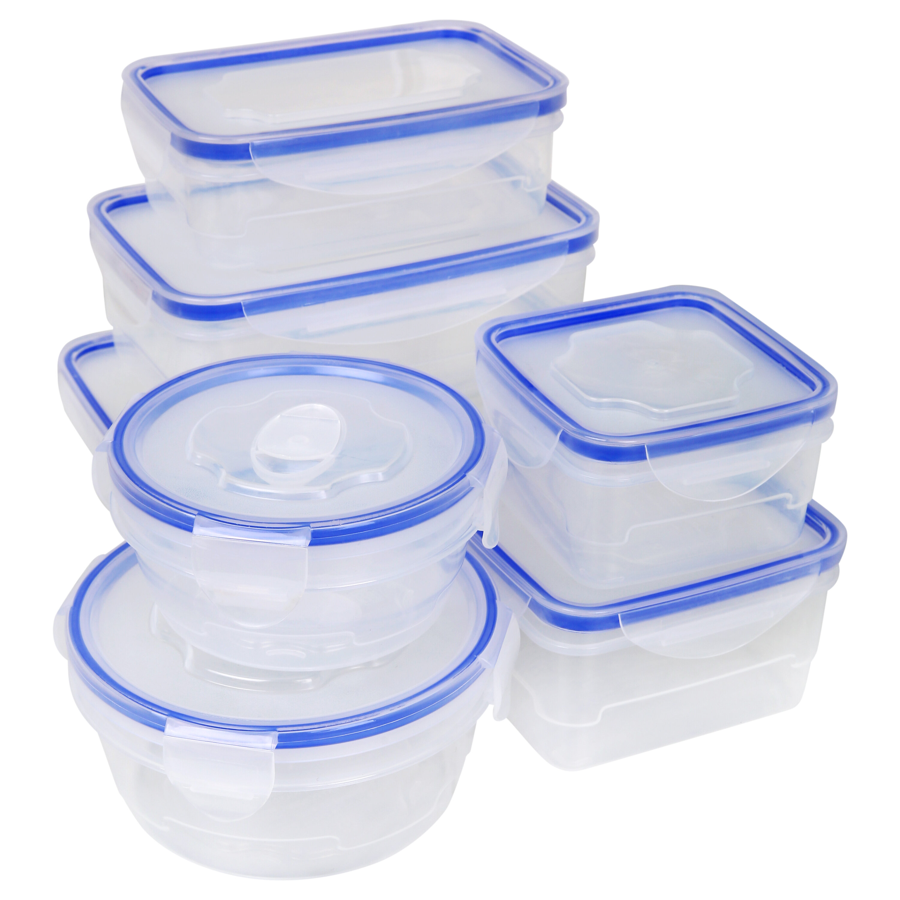 ColorLife 10-Pc Plastic Food Storage Containers Set With Lids, 3