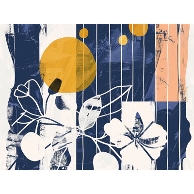 Abstract Floral Cool Machine Printed Throw Blanket