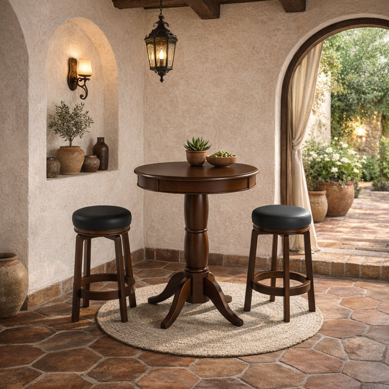 Traditional Pub Table By RAM Game Room, Cappuccino