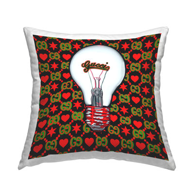 Coussin Stupell Industries Bold Glam Brand