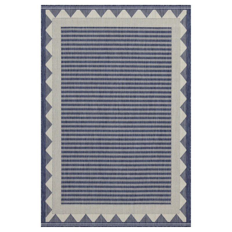 Tapis bleu intérieur / extérieur, Rectangle 7 pi 10 po x 10 pi 3 po