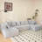 130 Inch Boneless Sectional, Corduroy U Shaped Modular Sofa For Living Room, No Assembly, 4 Seats Oversized-1504063266