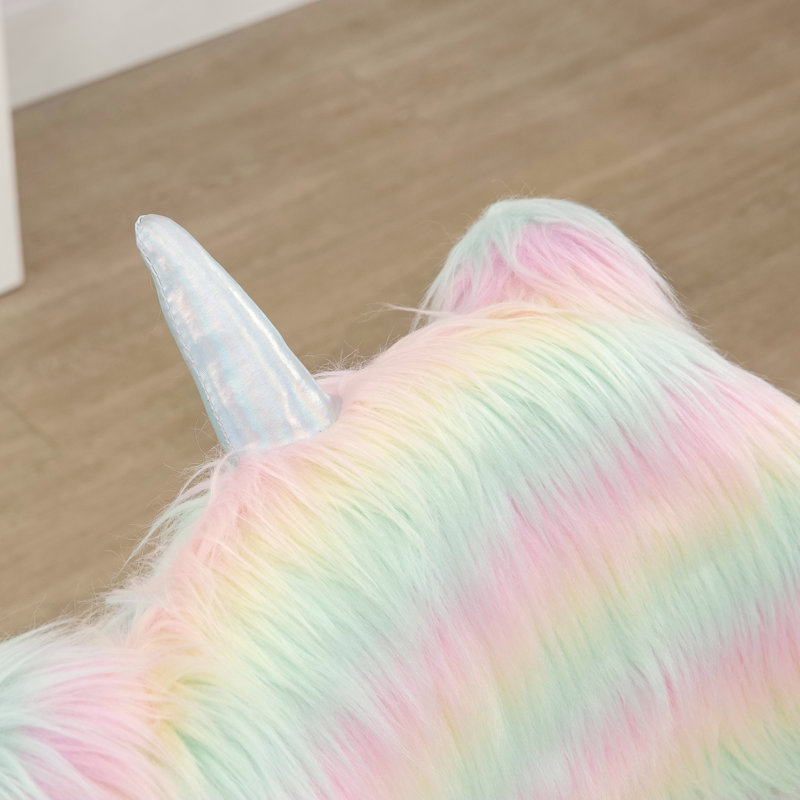 Chaise de bureau HOMcom Fluffy Unicorn