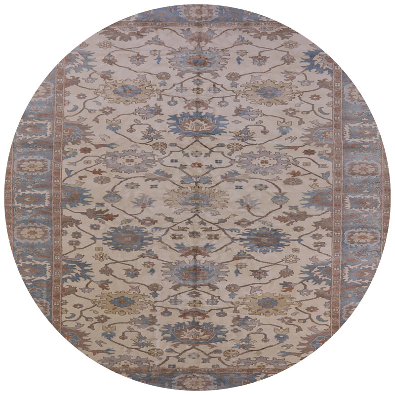 Arudz Oriental Indoor Rug, Round 8'
