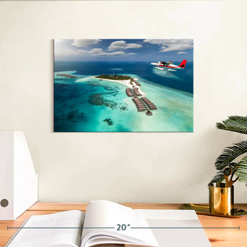 Hydravion des Maldives, H 8 po x l 12 po