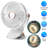 Biyori Clip Fan with Adjustable Speeds Night Light Versatile 3-in-1 Design-98235933